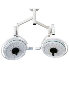 Two Headed Ceiling LED Surgical Exam Light Shadowless Lamp 108 W CE